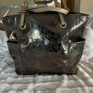 Michael Kors Shiny Silver Tote
